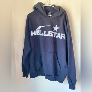 Hellstar spell out hoodie and logo big back hit xl